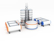 3d model of oil factory