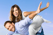 Happy joyful couple
