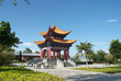 Temple in China with blue sky