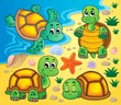 Vector: Image with turtle theme 2 Image with turtle theme 2