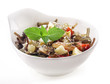 Salad of seaweed isolated on white background