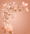 Rose with hearts