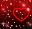 Vector: Fine background with heart and stars Fine background with heart and stars