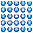 25 Vektor Icons // Homepage Buttons - Blue (02)