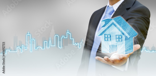 Photo: Businessman city concept Businessman city concept