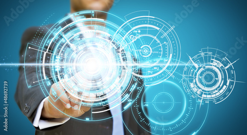 Photo: Businessman technology concept Businessman technology concept