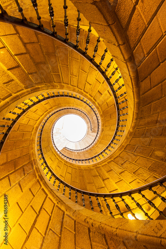 Photo: Staircase of S. Domingo Bonaval convent. Santiago de Compostela Staircase of S. Domingo Bonaval convent. Santiago de Compostela