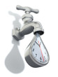 Wasting time concept