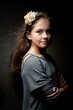 Photo: Closeup portrait of pretty little girl Closeup portrait of pretty little girl