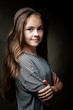 Photo: Closeup portrait of pretty little girl Closeup portrait of pretty little girl