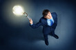 Image of businessman top view