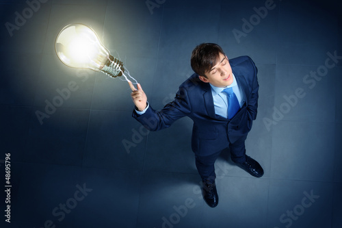 Photo: Image of businessman top view Image of businessman top view