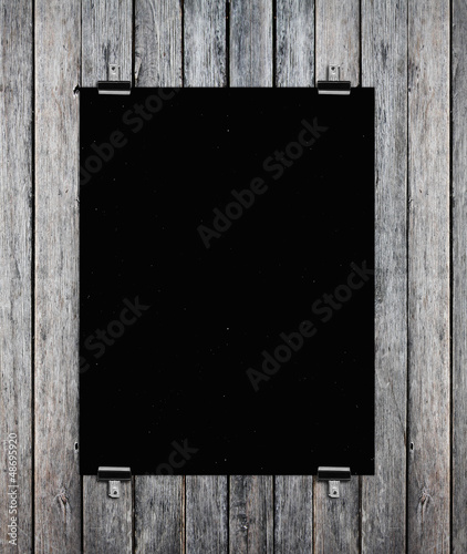Photo: black placard black placard