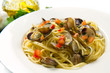Photo: spaghetti with clams spaghetti with clams