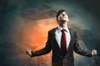 businessman in anger
