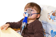 Photo: child taking respiratory, inhalation therapy child taking respiratory, inhalation therapy