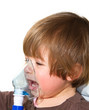 Photo: child taking respiratory, inhalation therapy child taking respiratory, inhalation therapy