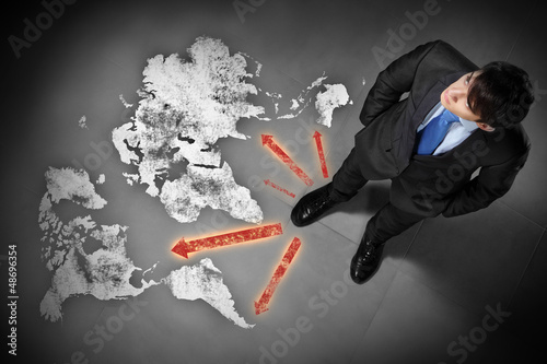 Photo: Image of businessman top view Image of businessman top view