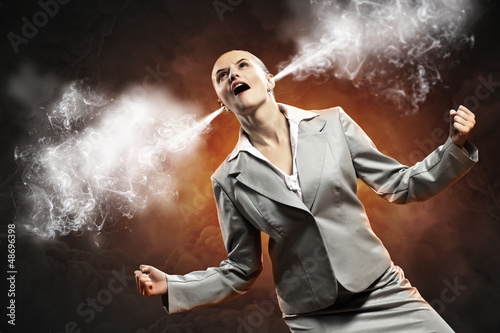 Photo: businesswoman in anger businesswoman in anger
