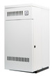 A residential gas heater, isolated on white