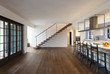 Beautiful modern loft, view of the kitchen