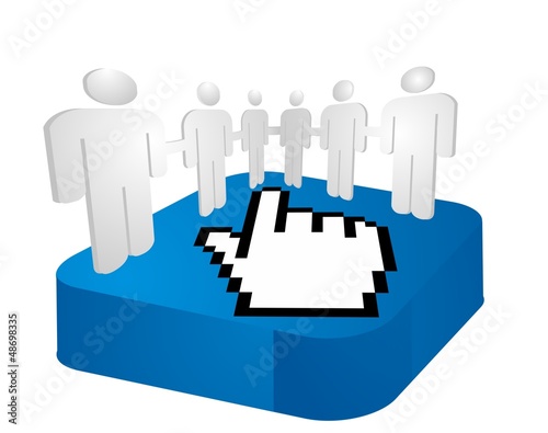 Vector: small group - choice small group - choice