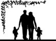 Family silhouette