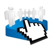 internet people 3D concept