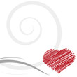 decorazione cuore stilizzato