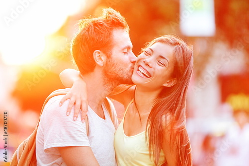 Photo: Couple kissing fun Couple kissing fun