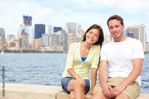 Photo: Young couple dating in New York Young couple dating in New York