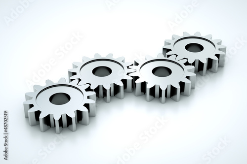 Illustration: Teamwork - Zahnräder Teamwork - Zahnräder