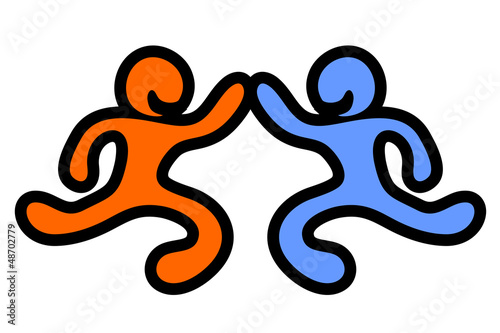 Vector: Winner friends Winner friends