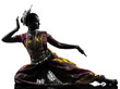 Photo: indian woman dancer dancing silhouette indian woman dancer dancing silhouette