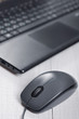 Laptop with computer mouse