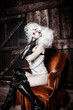 Beautiful woman in neo-baroque style