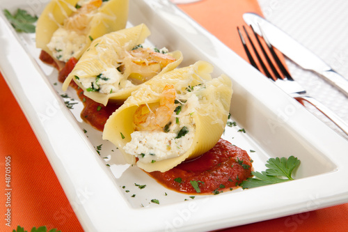 Photo: Shrimp Pasta Shells Shrimp Pasta Shells