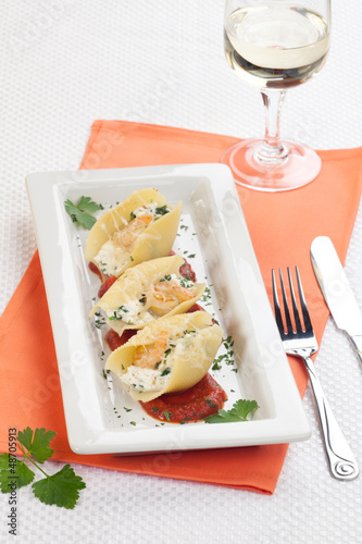 Photo: Shrimp Pasta Shells Shrimp Pasta Shells