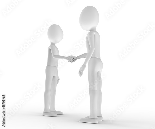 Illustration: Shaking hands to seal the deal Shaking hands to seal the deal