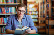 Guy reading