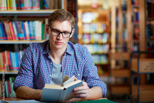 Photo: Guy reading Guy reading