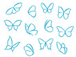 Butterflies silhouettes