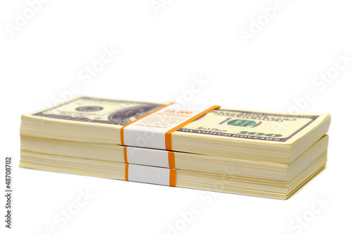 Photo: Stack of $100 bills Stack of $100 bills