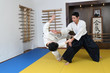Photo: Demonstration of fighting art Aikido. Demonstration of fighting art Aikido.