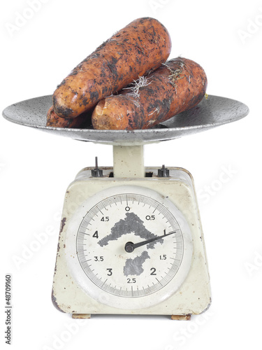 Photo: carrots and scales carrots and scales