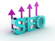 SEO - Search Engine Optimization with arrows