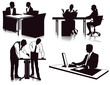 im Büro arbeiten