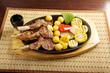 meat lamb on rib