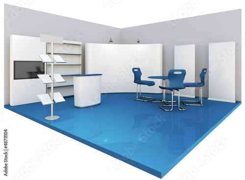 Illustration: Empty booth space Empty booth space
