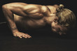 Working on his pushups